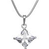 InCollections 241A201675340 - Catenina con Ciondoli, Ciondolo da Donna con Zirconia Cubica, Argento Sterling 925, 420 mm
