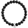 Thomas Sabo Bracciale Charm da Donna Nero Club Argento Sterling 925 X0220-840-11