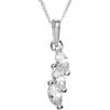 InCollections 241A201667340 - Catenina con pendente da donna con zirconia cubica, argento sterling 925, 420 mm