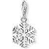 Thomas Sabo Ciondolo Charm da Donna, Fiocco di Neve Charm Club Argento 925 Sterling 0281-001-12, Snowflake Silver Pendant