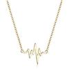 Elli Collana con Pendente da Donna, in Argento 925, Oro, Misura 45