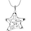 InCollections 241A201669340 - Catenina con pendente da donna con zirconia cubica, argento sterling 925, 420 mm