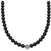 Elli Collana da Donna in Argento 925 con Onice Nero, 45 cm