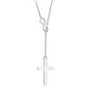 Elli Collana Donna Y-Forma Croce Ciondolo Classico in Argento Sterling 925