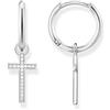 Thomas Sabo Orecchini a Cerchio da Donna, Argento Sterling 925