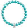 Thomas Sabo Bracciale Charm da Donna Turchese Club Argento Sterling 925 X0213-404-17
