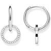 Thomas Sabo Orecchini a Cerchio da Donna in Argento Sterling 925