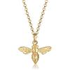 Elli Collana da donna in argento 925, placcata in oro, lunghezza 45 cm