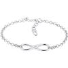 Elli - Gioiello da polso, con Zirconia cubica, argento, 16 centimeters 2.6 centimeters 0.9 centimeters