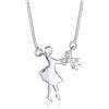 Elli Collana con Pendente da Donna in Argento con Cristallo Bianco, 45 cm