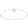 Elli Cavigliere da Donna Argento 925 Cristallo Bianco Rotonda