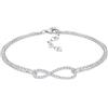 Elli Bracciale da Donna, in Argento 925 con Cristallo