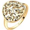 Elli Anello Donna Albero Della Vita Floreale in Argento Sterling 925