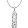 InCollections 241A201660340 - Catenina con pendente da donna con zirconia cubica, argento sterling 925