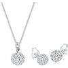 Elli Set di Gioielli Palla da Donna con Cristalli in Argento 925