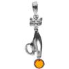 InCollections 0010200620890 - Pendente da donna con ambra, argento sterling 925