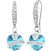 Elli - Orecchini pendenti da donna con cristallo , argento sterling 925, cod. 0303541113