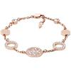 Fossil Bracciale a catena sottile da donna in acciaio inox con chiusura a moschettone