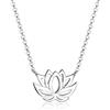 Elli Collana Donna Ciondolo Fiore di Loto in Filigrana in Argento Sterling 925
