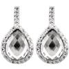 Burgmeister Jewelry - Orecchini a lobo da donna con zirconia cubica, argento sterling 925, cod. JHE1049-221