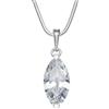 InCollections 241A201695340 - Catenina con pendente da donna con zirconia cubica, argento sterling 925, 420 mm
