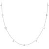 Elli Collana da donna con solitario a stelle e cristalli in argento Sterling 925