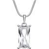 InCollections 241A201693340 - Catenina con pendente da donna con zirconia cubica, argento sterling 925