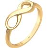 Elli Infinity Anello da Donna in Argento 925, Oro Rosa, Misura 18