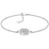 Elli Braccialeto da Donna in Argento 925 con Fiore Della Vita