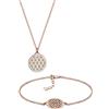 Elli, parure di gioielli da donna, formata da collana e bracciale. Motivo: fiore della vita. Materiale: argento sterling 925
