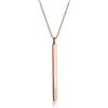 Elli 0112280815 - Collana a Y in argento Sterling 925 placcato oro rosa con cristalli