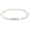Elli Bracciale da Donna Infinity Bead con cristalli in Argento 925