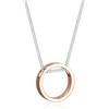 Elli Collana da donna con ciondolo a cerchio in argento 925, 450, Levigatura sfaccettata,