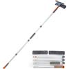 AIRLIWELL lavavetri professionale 2 in 1, con asta di prolunga, sistema di lavaggio per finestre, con testa pieghevole, strumento per la pulizia di finestre alte, per interni ed esterni