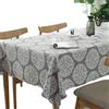 meioro Retro Tovaglia Grigia Tovaglia Rettangolare Tovaglia in Lino di Cotone Adatta per La Decorazione Domestica della Cucina Varie Dimensioni (140x260cm)