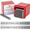 PH PandaHall 36 Pezzi Timbri Alfabeto Lettere A-Z e Numero 0-9 Set in Ferro Nero, 60x6mm, Lettera e Numero: 3mm