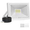 CLY 50W Faretto LED da Esterno, Luci a LED per Esterni Impermeabile IP66, 4300LM Proiettore Faro LED da Esterno Bianca Fredda 6500K, Luce di Sicurezza per Giardino Cortile Garage Piazza