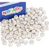 NBEADS 100Pcs 12X7mm Branelli Europei con Strass in Cristallo Polimerico Perline E Perline Grandi con Foro per Rondelle Europee