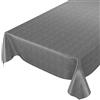 Anro - Tovaglia Cerata Effetto Lino, 220 x 140 cm, 220 x 140 cm, con Bordi a Taglio