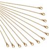 NBEADS 20 Pezzi Catena per Gioielli d'oro, 50cm Catena in Acciaio Inossidabile con Chiusura a Moschettone per Ciondoli Fai-da-Te