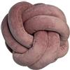 SZETOSY Cuscino per palla di nodo fatto a mano cuscino pisolino in peluche giocattolo corativo cuscino per la camera da letto divano auto ufficio viaggio (viola, 25x25cm)