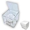 Premium-rose.com PREMIUM ROSE - Cubo Rosa Stabilizzata Bianca 5 cm con Marmo di Carrara - Rosa Eterna Stabilizzata Made in Italy - Idea per Matrimoni, Battesimi e Comunioni - Bianco 1058