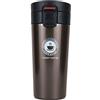 SLOSH Tazza Termica Viaggio Caffè Thermos Bottiglia Acqua Infusione Ufficio Borraccia Acciaio Inox Auto Infusore Travel Mug Coffee To Go Bpa Free 380ml (Marrone)