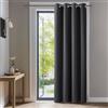 Deconovo Tenda per Interni Oscurante Camera da Letto 214 CM Altezza, Termica Isolante per Interni Tenda Moderne per Soggiorno 1 Pannello, 132x214 CM, Grigio Scuro