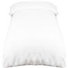 ZOLLNER 1 Copripiumino 140x200 cm, Cotone, Fodera da Coperta Una Piazza e Mezza, Morbido, Bianco