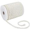 PH PandaHall 5mm Corda Nylon Intrecciato Cordino Decorativo Ritorto, 20m Bianco Corda Decorativa per Decorazioni per la Casa Avvolgimento Regalo Natale Fai da Te