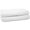 ZOLLNER 2 Asciugamani da Doccia, 70x140 cm, 550g/mq, Bianco