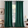 MIULEE Tende Velluto Verde Petrolio per Interni Tenda Moderne, Eleganti Tenda per Camera da Letto Salotto e Soggiorno, 2 Pezzi Tende Oscuranti Termiche per Interni Velluto Occhielli L 140 x A 245 CM