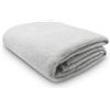 ZOLLNER Coperta da divano soffice 150x200 cm - Plaid morbido e di lunga durata grigio chiaro - lavabile a 40°C - cotone misto - con bordo elegante - qualità alberghiera - certificato OEKO TEX (R)