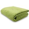 ZOLLNER Coperta da divano soffice 150x200 cm - Plaid morbido e di lunga durata verde chiaro - lavabile a 40°C - cotone misto - con bordo elegante - qualità alberghiera - certificato OEKO TEX (R)